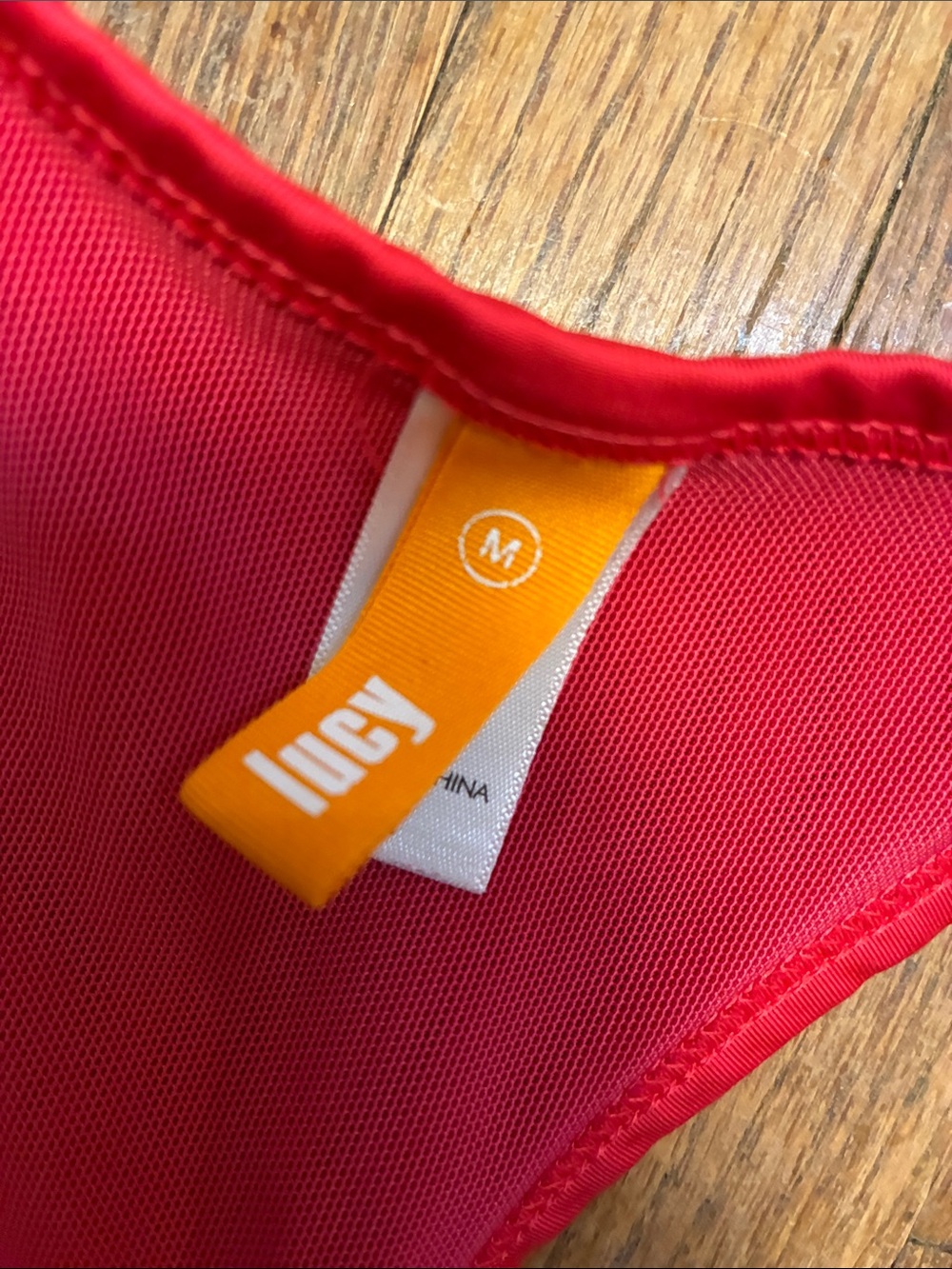 Lucy Red Racerback Performance Tank with Reflective Detail Medium - Picture 6 of 8